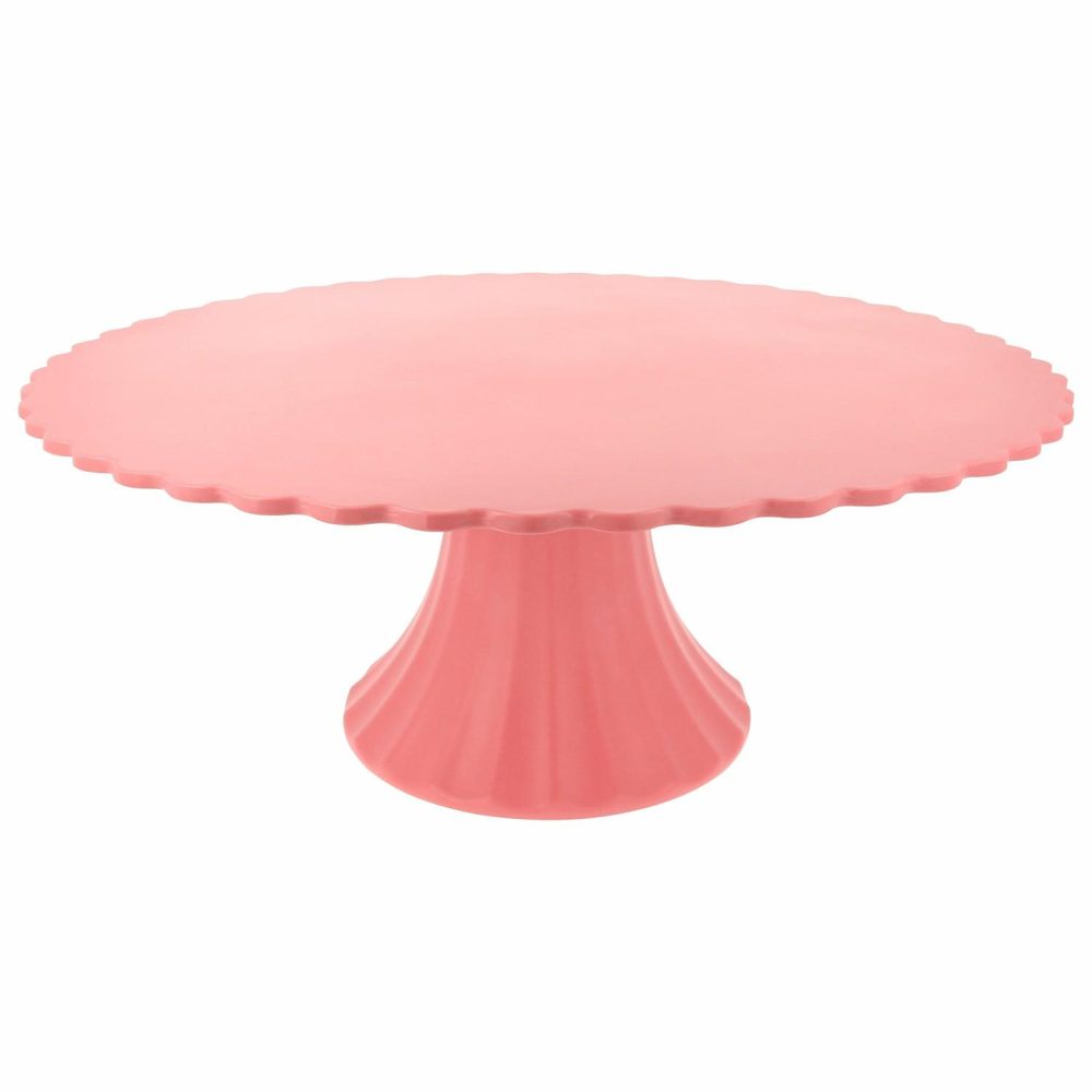 Reusable Or Compostable | Large Pink Reusable Bamboo Cake Stand Party Supplies Reusable Or Compostable