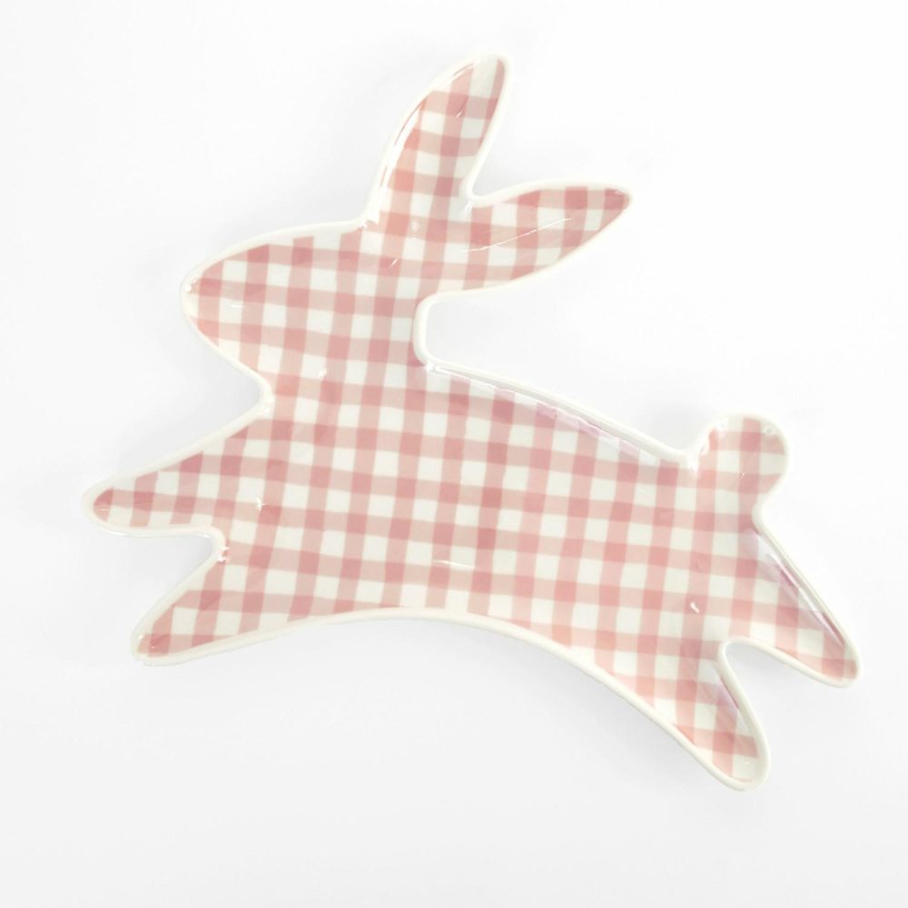 Reusable Or Compostable | Porcelain Bunny Plates (X 2) Party Supplies Reusable Or Compostable