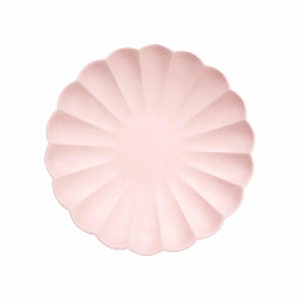 Reusable Or Compostable | Small Candy Pink Compostable Plates (X 8) Party Supplies Reusable Or Compostable