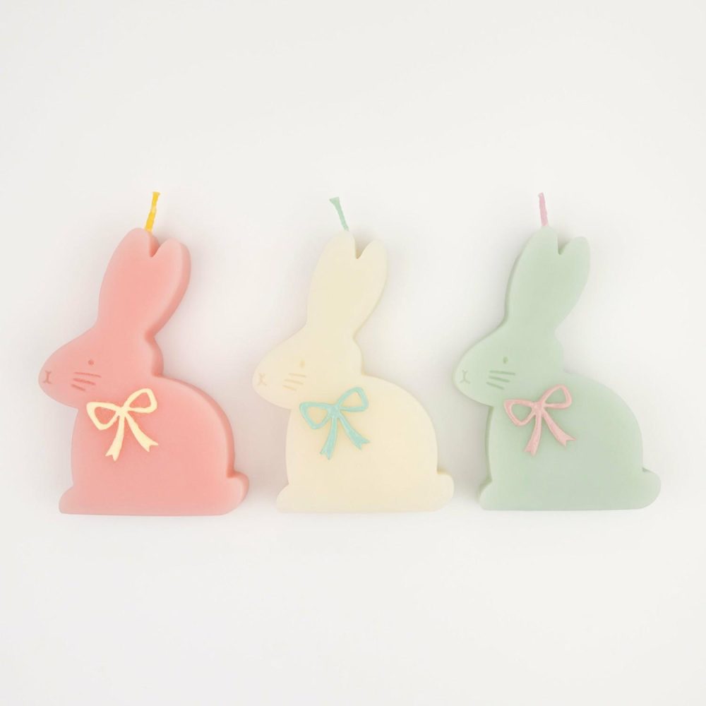 Table Candles | Bunny Candles (X 3) Candles Table Candles