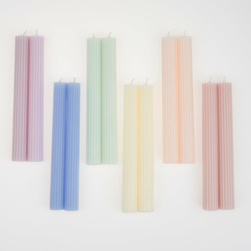 Table Candles | Pastel Table Candles (X 12) Candles Table Candles