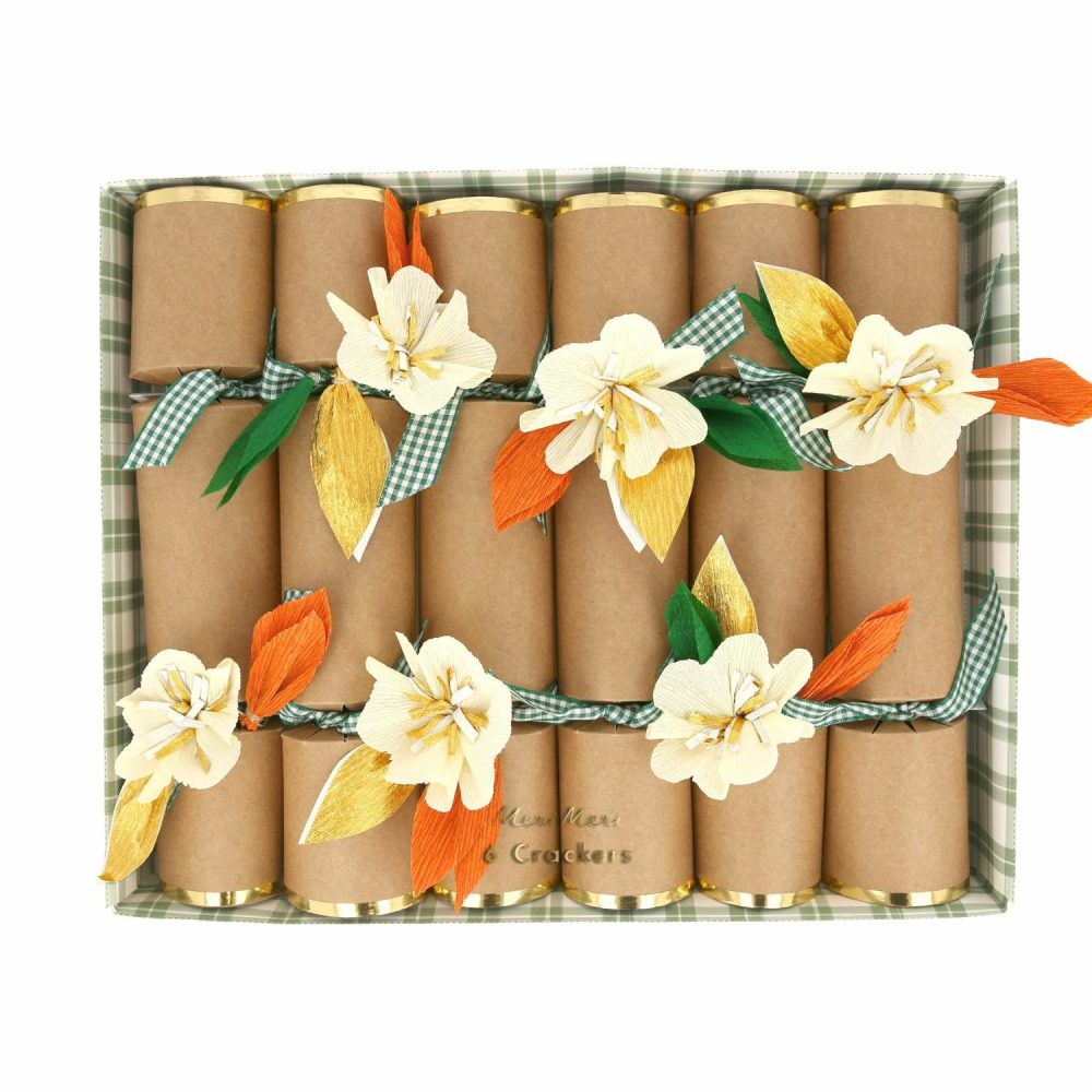 Crackers & Surprise Balls | Fall Flower Crackers (X 6) Crackers & Surprise Balls Crackers & Surprise Balls