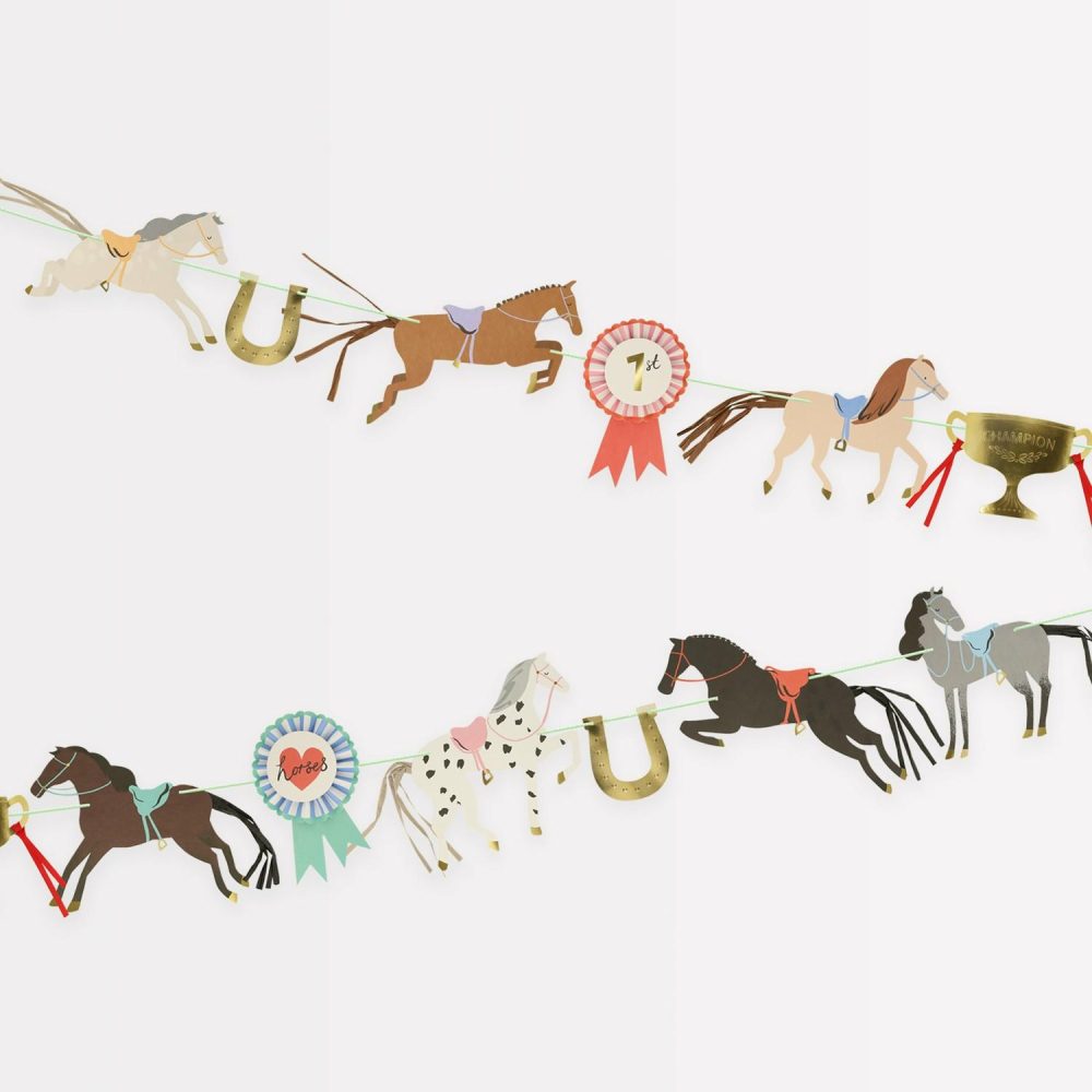 Party Themed Garlands | Horse Garland Party Decorations Party Themed Garlands