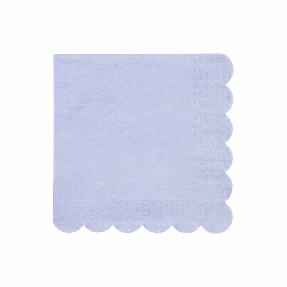 Plates, Cups & Napkins | Large Soft Lilac Paper Napkins (X 20) Party Supplies Plates, Cups & Napkins